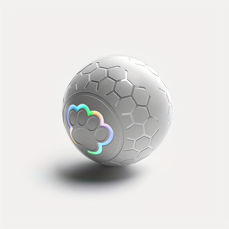 Interactive Dog Toy Ball - Grey Striped