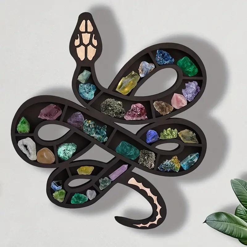 Serpent-Style Wooden Storage Rack: A Slithering Solution