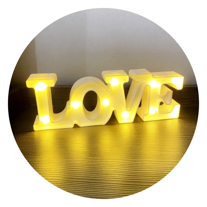 "Love Shape LED Decorative Light | Battery-Operated(Pure Heart White Love)