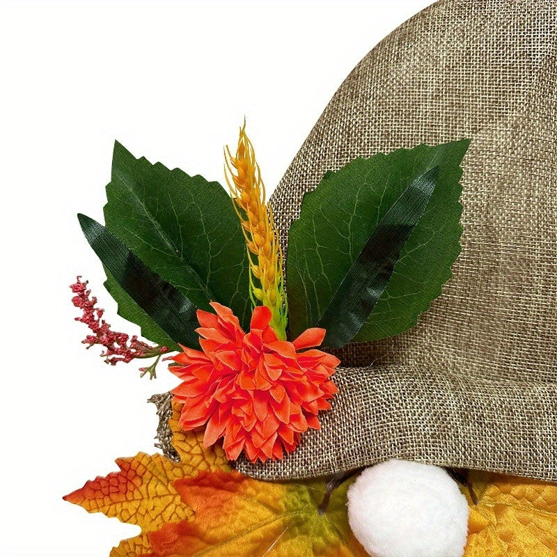 Halloween Gnome Door Hanging Wreath