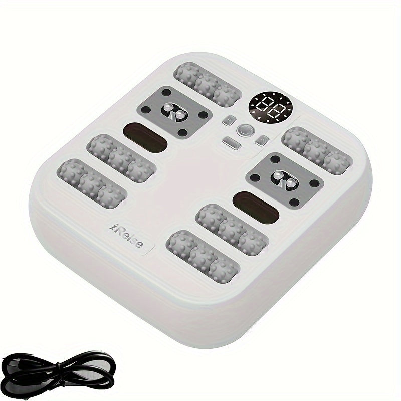 Foot Massager With Constant Temperature Heating & Magnetic Infrared Induction(White)