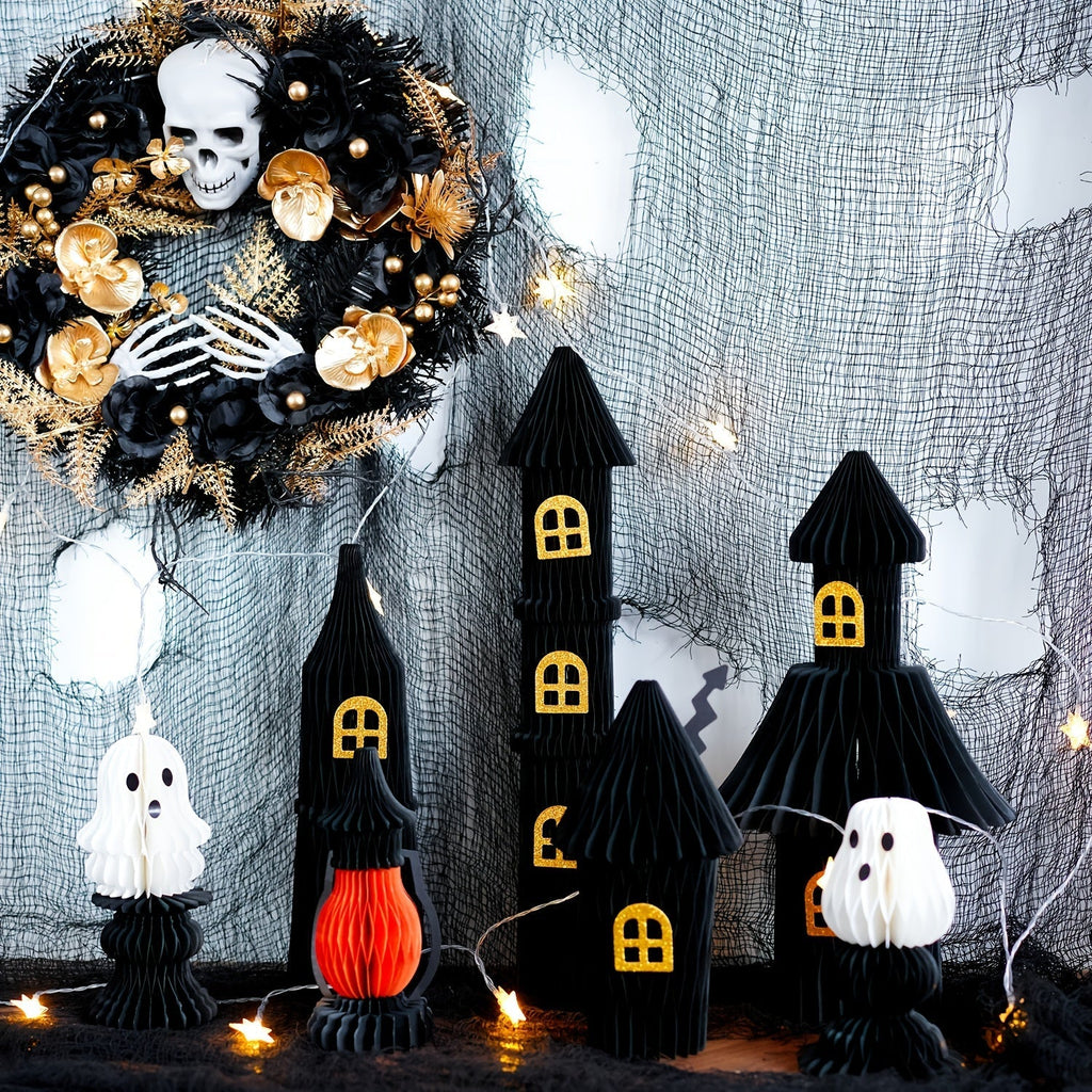 Gothic Halloween Wreath Door Hanging Decoration