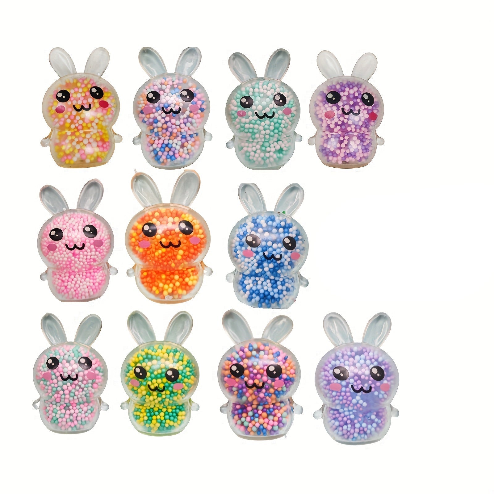 6Pcs Squishy Bunny Stress Balls For Kids & Adults
