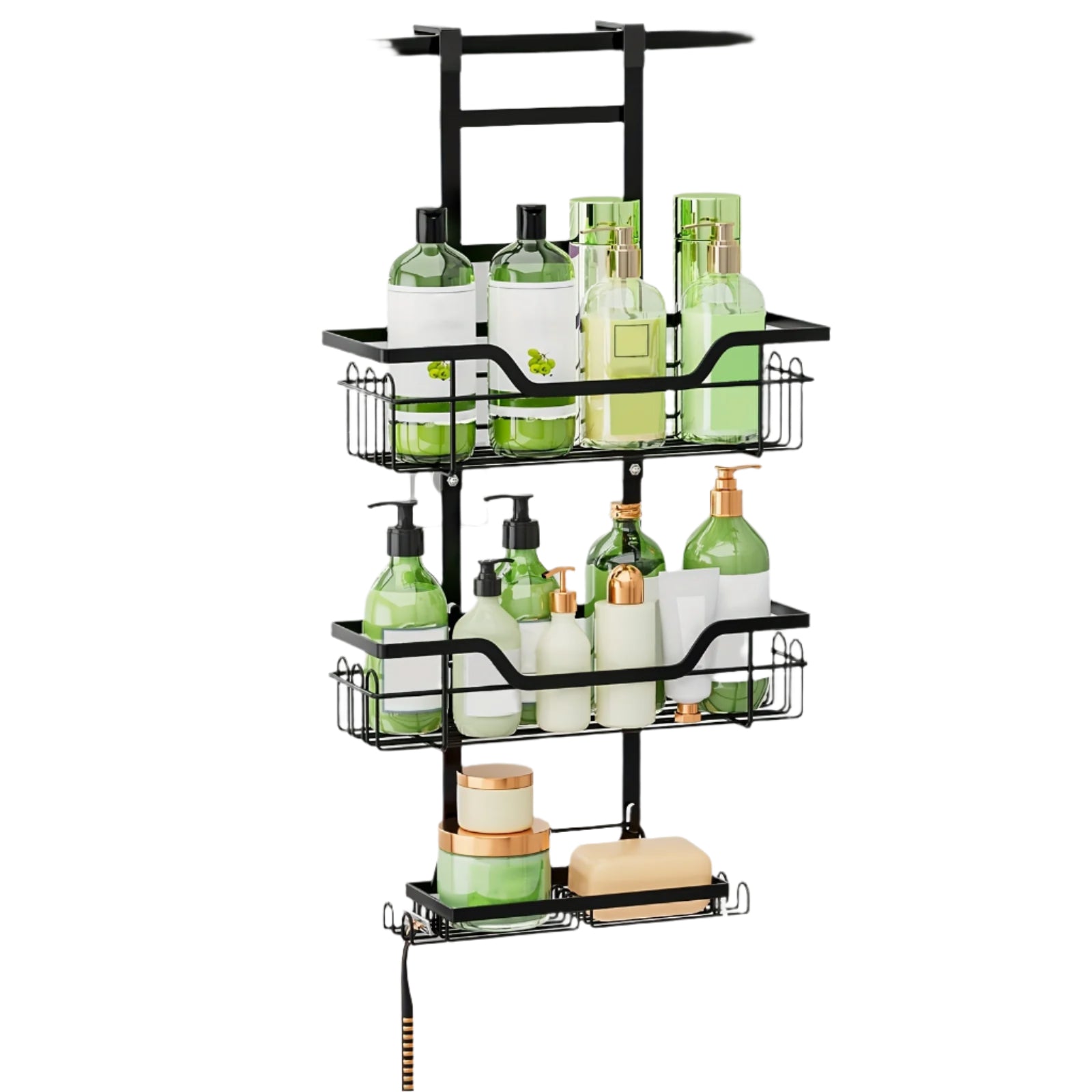 3-Tier Over-The-Door Rustproof Bathroom Shower Caddy
