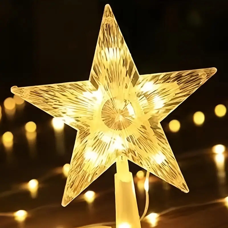 Sparkling 140LED Christmas Star Hanging Tree String Lights