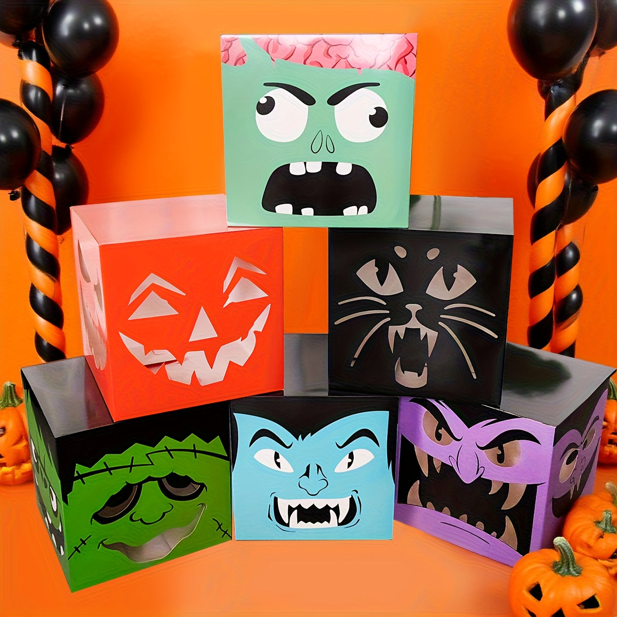 Halloween Monster Balloon Box Set (6pcs)