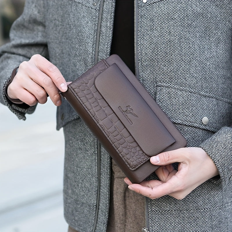 Men's Double-Zip Clutch Wallet