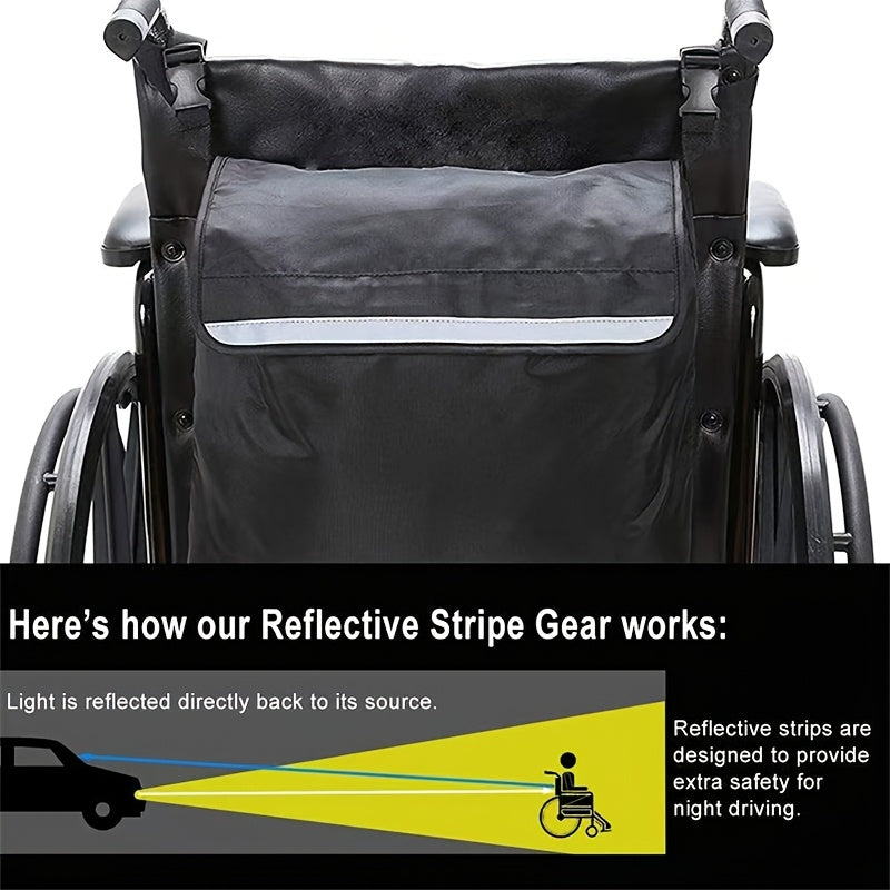 Outdoor Wheelchair Storage Bag with Mesh Pocket