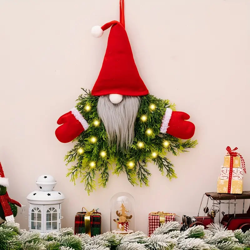 Whimsical Artificial Maple Gnome Door Hanging Decoration