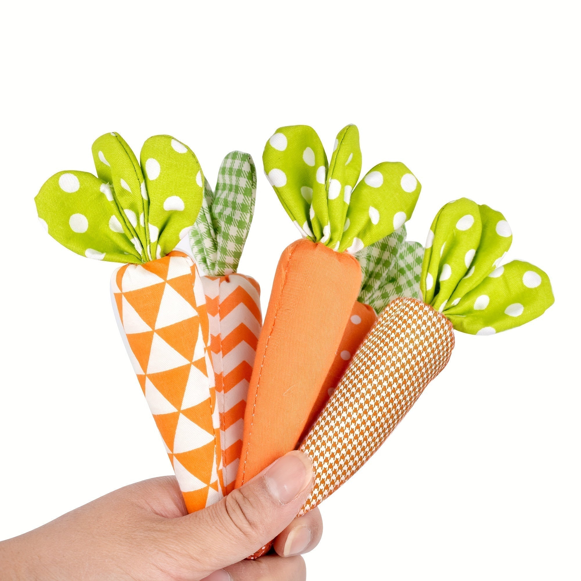 Set of 5 Colorful Carrot Decorations for Home Decor