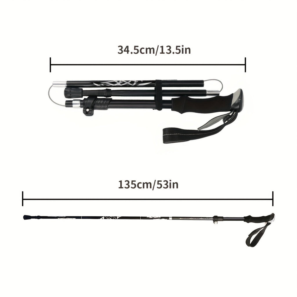 Trekking Poles Aluminum Alloy Quick Lock Hiking Sticks (2pcs)