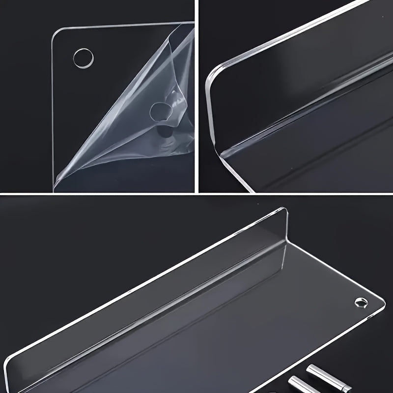 Transparent Wall-Mounted Bookshelf