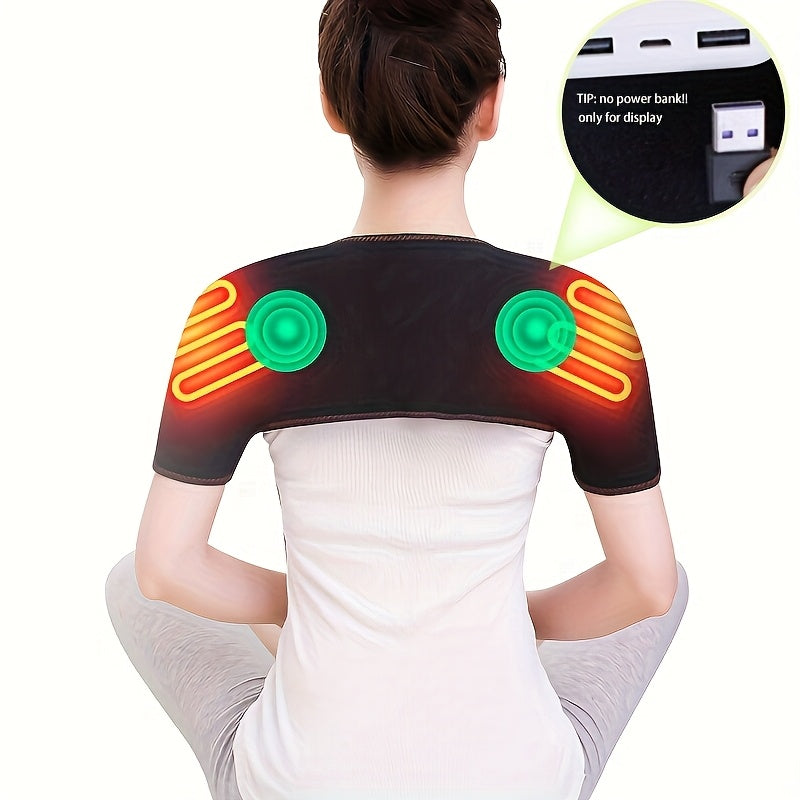 Dual Shoulder Heating Massager USB Temperature Control