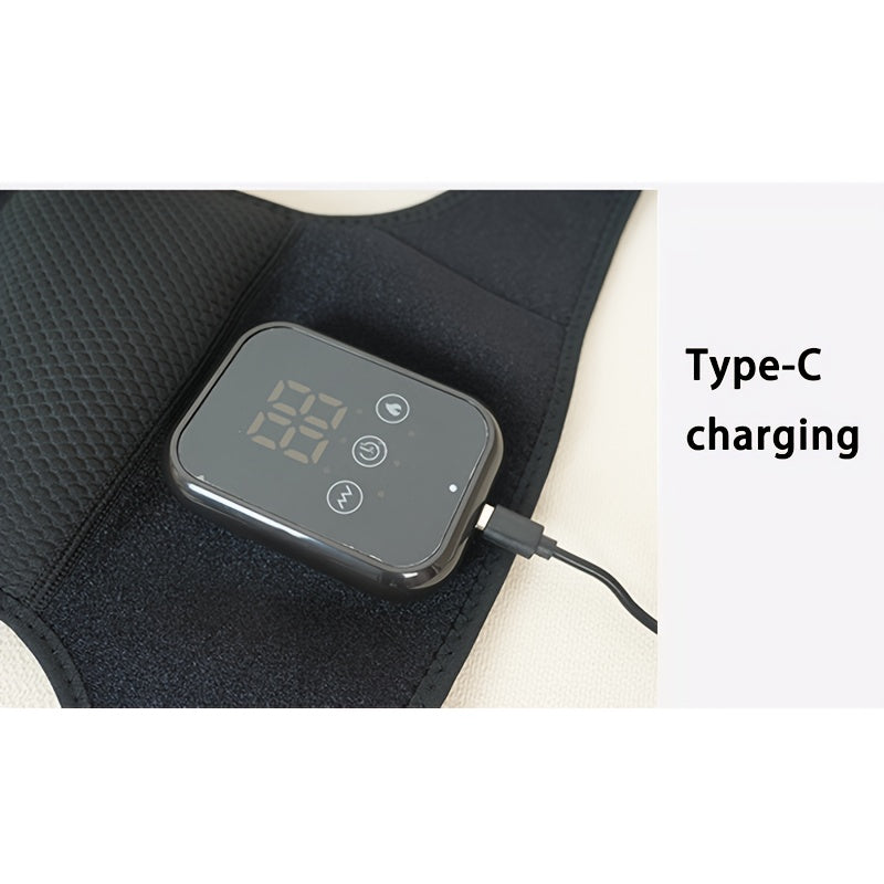 3-In-1 Heated Knee, Elbow, And Shoulder Massager – Wireless(Black)