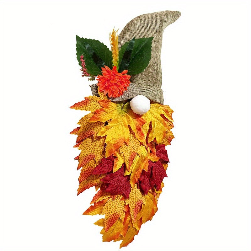 Halloween Gnome Door Hanging Wreath