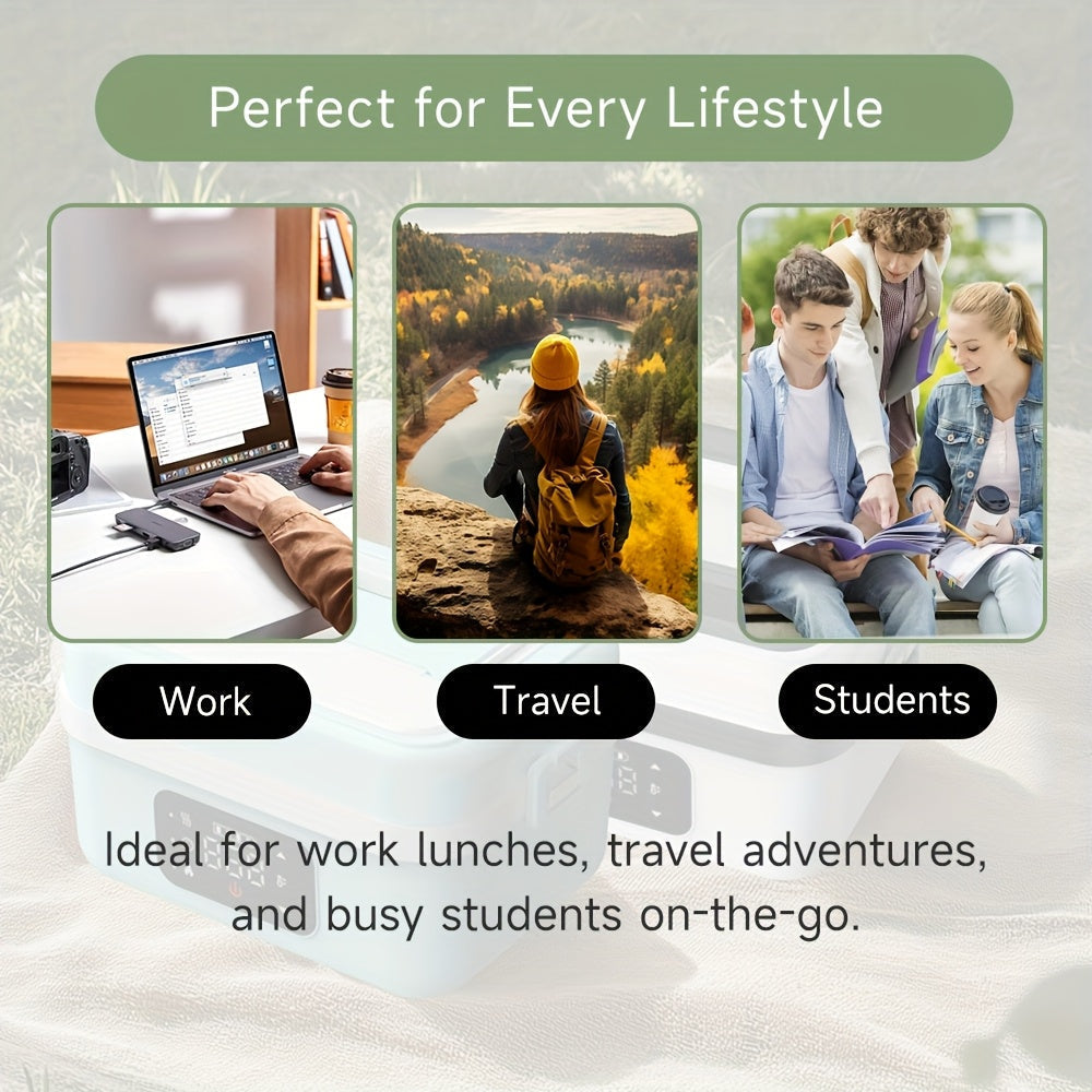 Electric Heated Lunch Box USB Rechargeable 1000ml