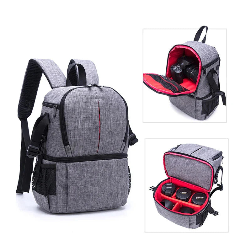 Waterproof Camera Backpack 16L Grey