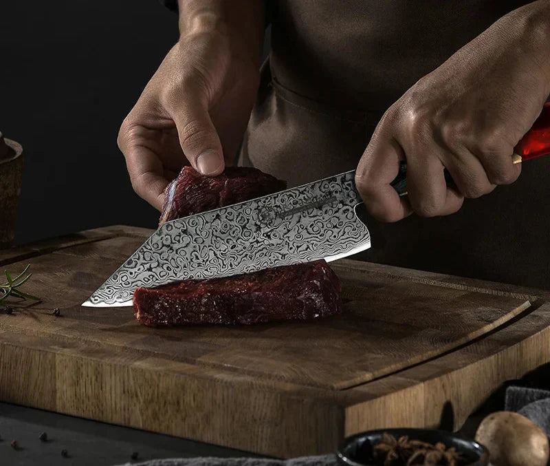 Damascus Stainless Steel Chef Knife 13.7cm Blade