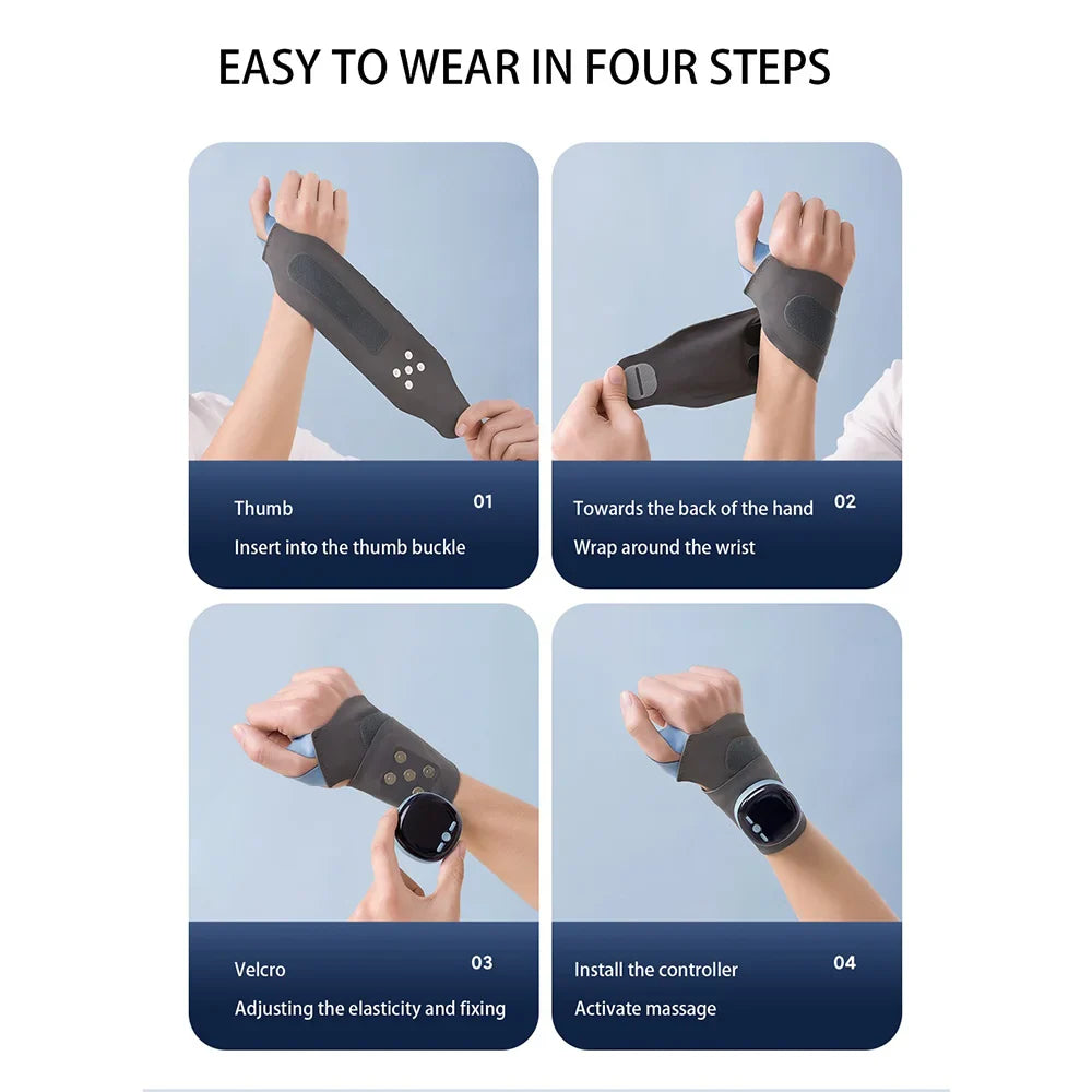 Heated Wristband Massager Grey