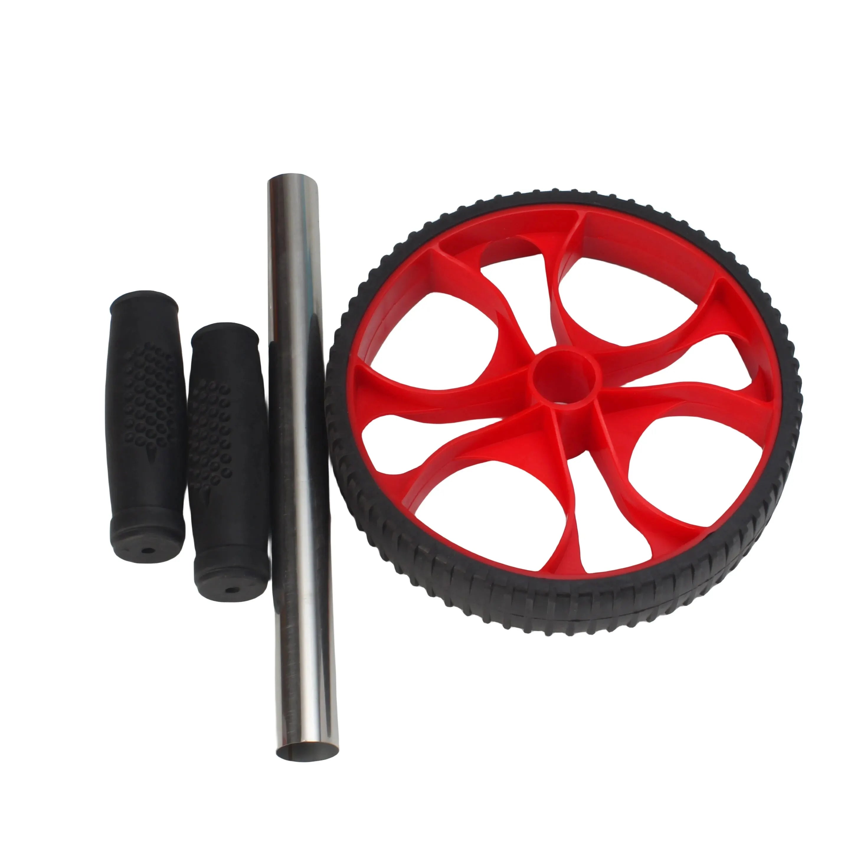 Ab Roller Wheel – Single-Wheel Core Trainer For Gym & Home Workouts (Red)