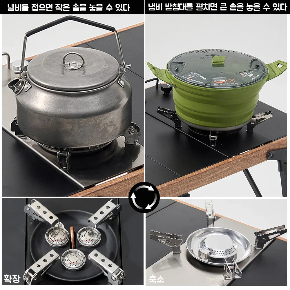 IGT Camping Gas Stove – One-Click Ignite High Power Table Stove