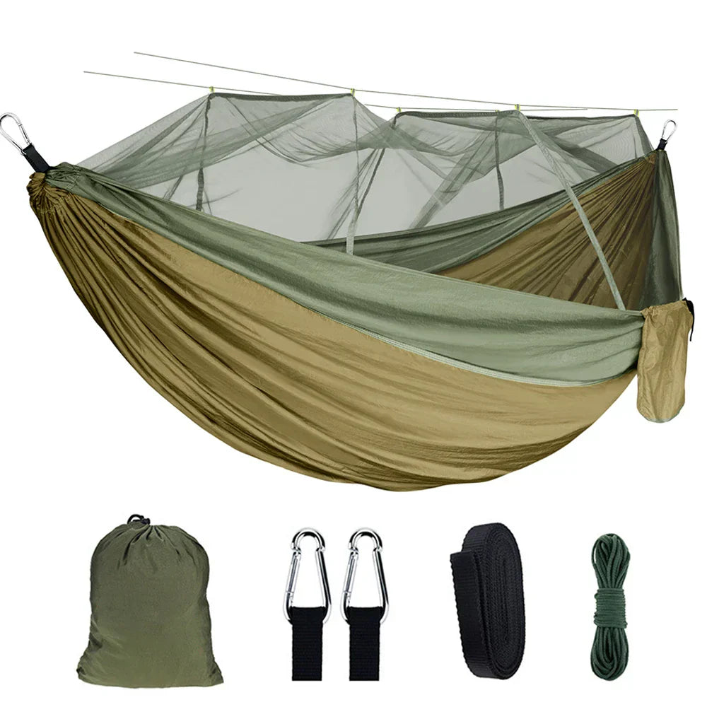 Quick-Opening Mosquito Net Hammock For Camping Swing
