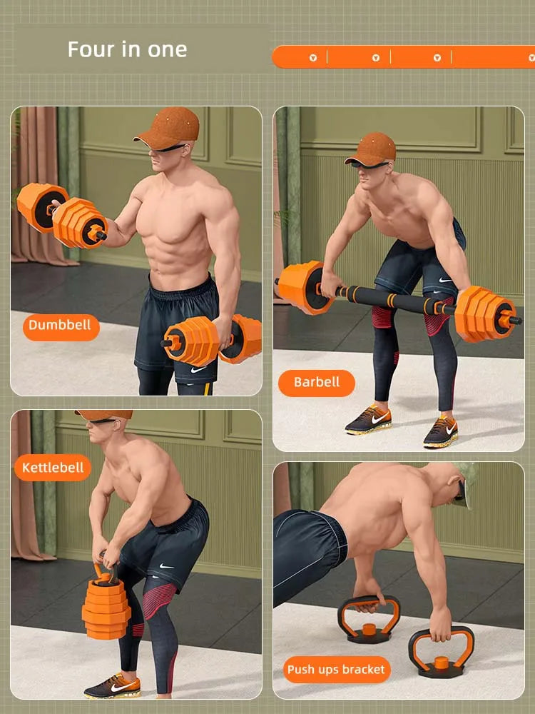 4-In-1 Adjustable Dumbbell Fitness Equipment