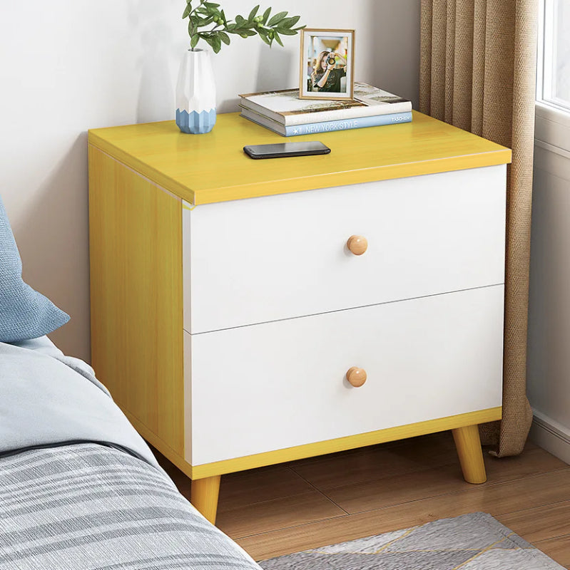 Modern Small Bedside Table Storage Cabinet For Rental Rooms