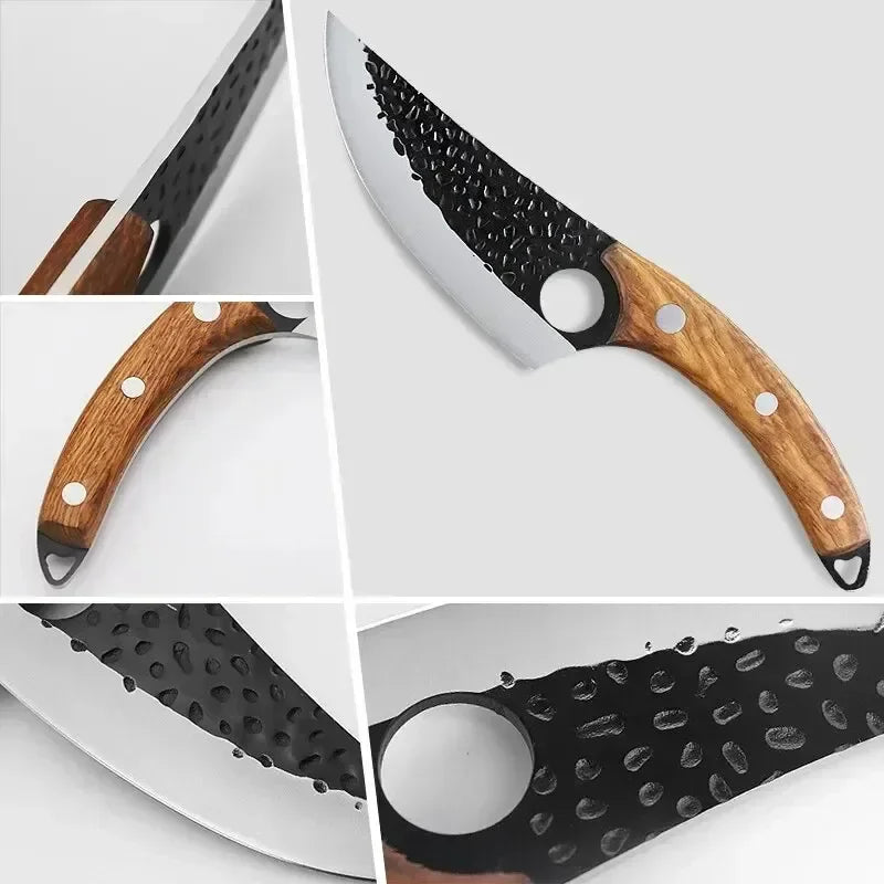 Hand-Forged Stainless Steel Chef Knife – With Protective Cover