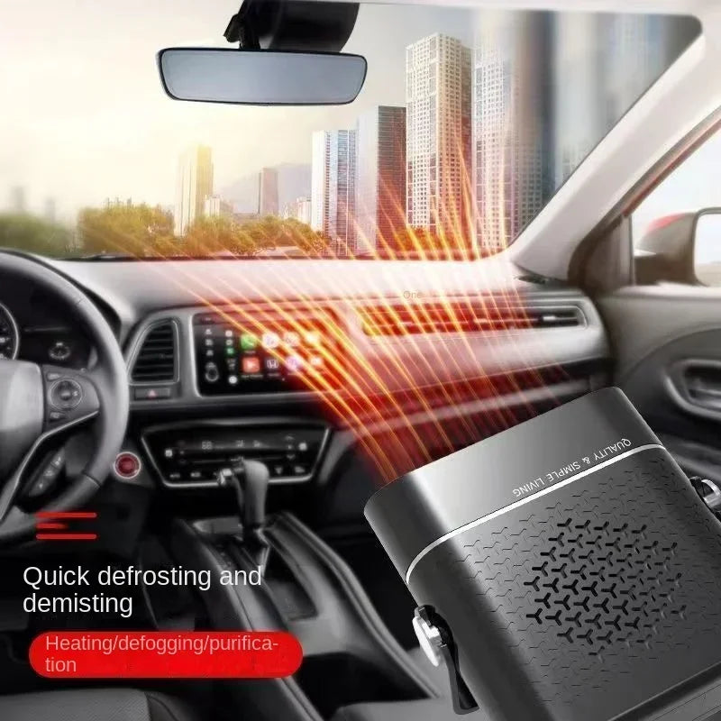 200W Portable Car Heater/Cooler Fan - 12V/24V Defroster