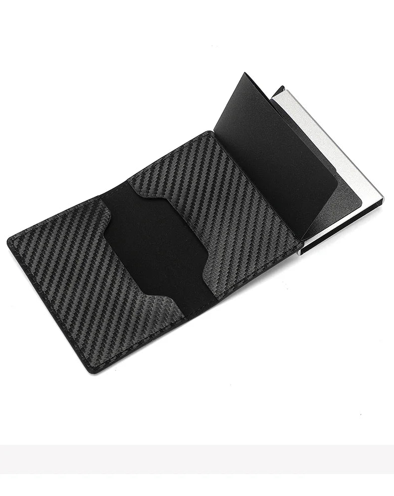 Carbon Fiber Rfid Slim Wallet For Men