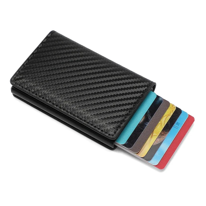Carbon Fiber Rfid Slim Wallet For Men
