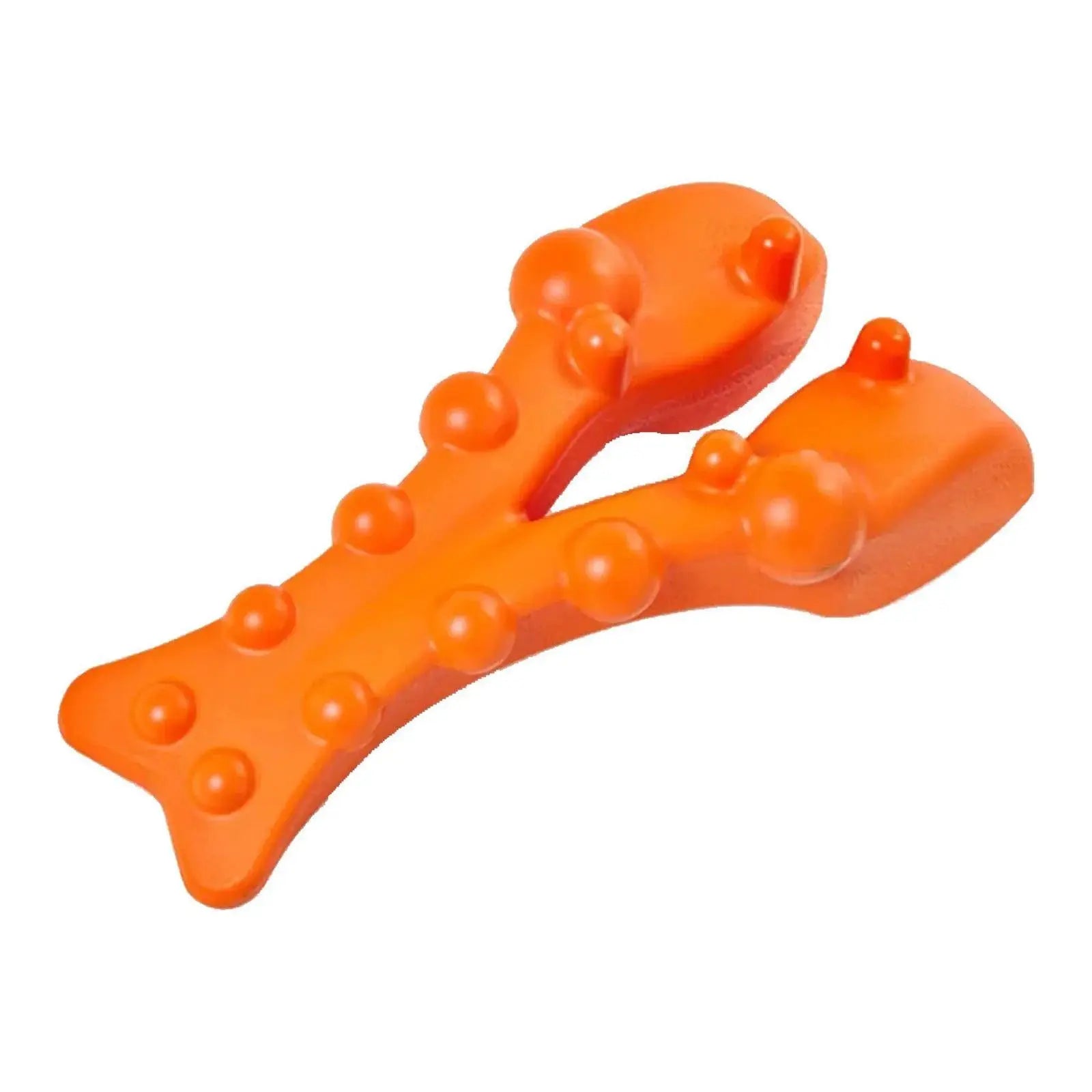 Cervical Traction Neck Stretcher Acupressure Massager Orange
