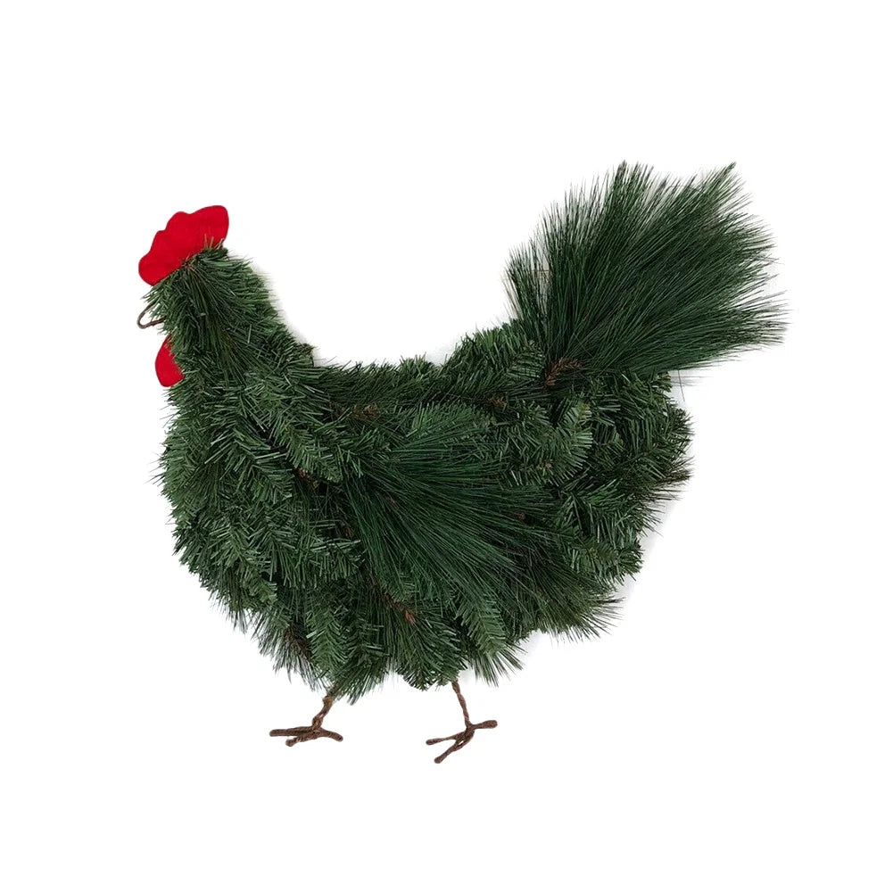 Christmas Chickenhead Pine Cone Decorative Garland Wreath