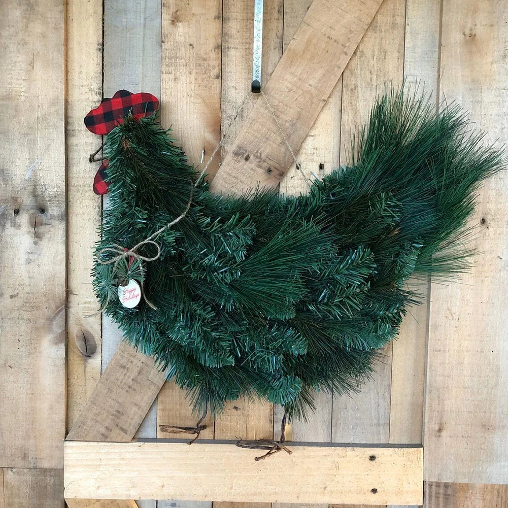 Christmas Chickenhead Pine Cone Decorative Garland Wreath