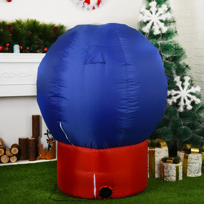Christmas Inflatable Snow Globe With Led Lights