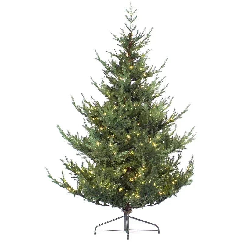 Artificial Pre-Lit Christmas Tree With Led Lights