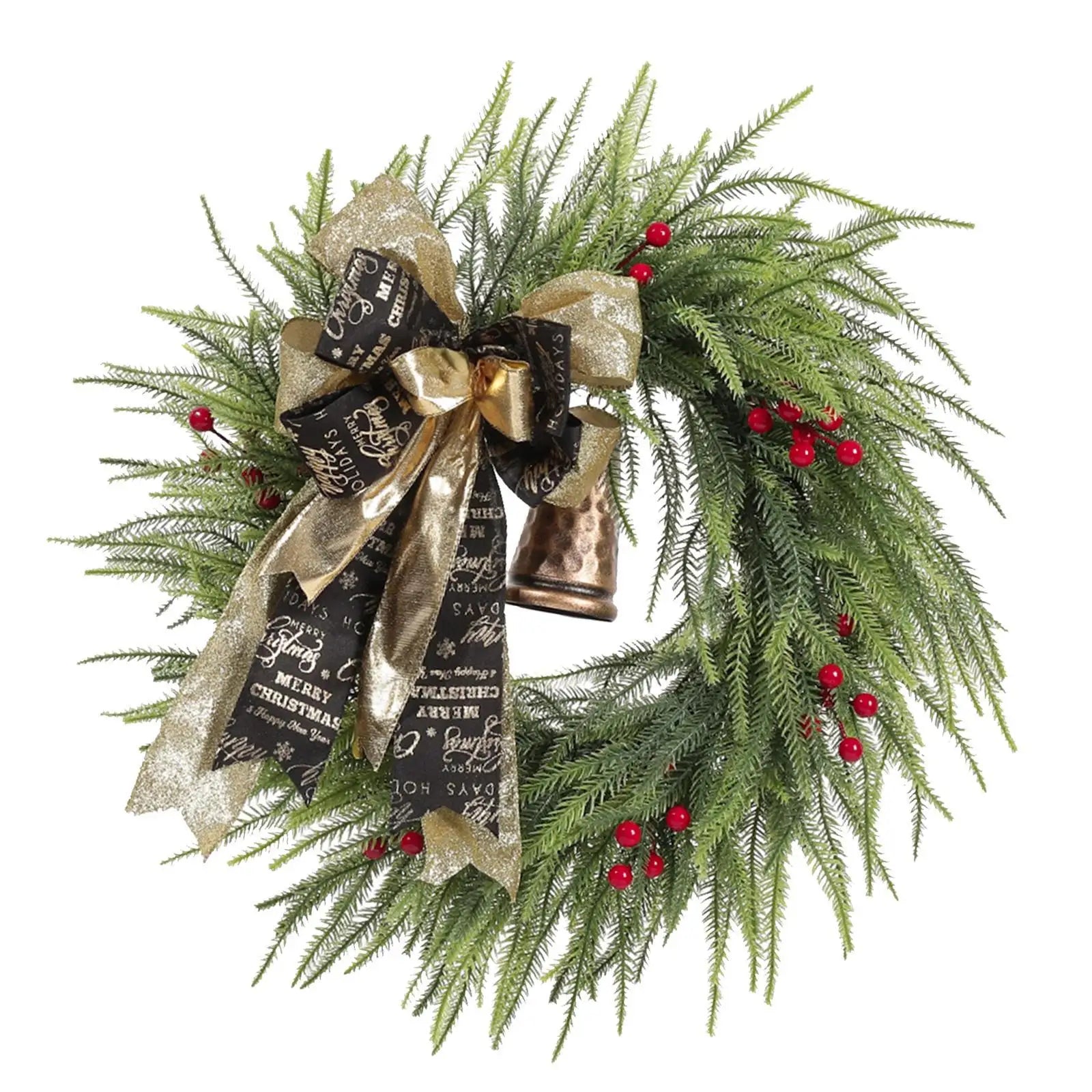 Christmas Wreath Artificial Front Door Green Decor