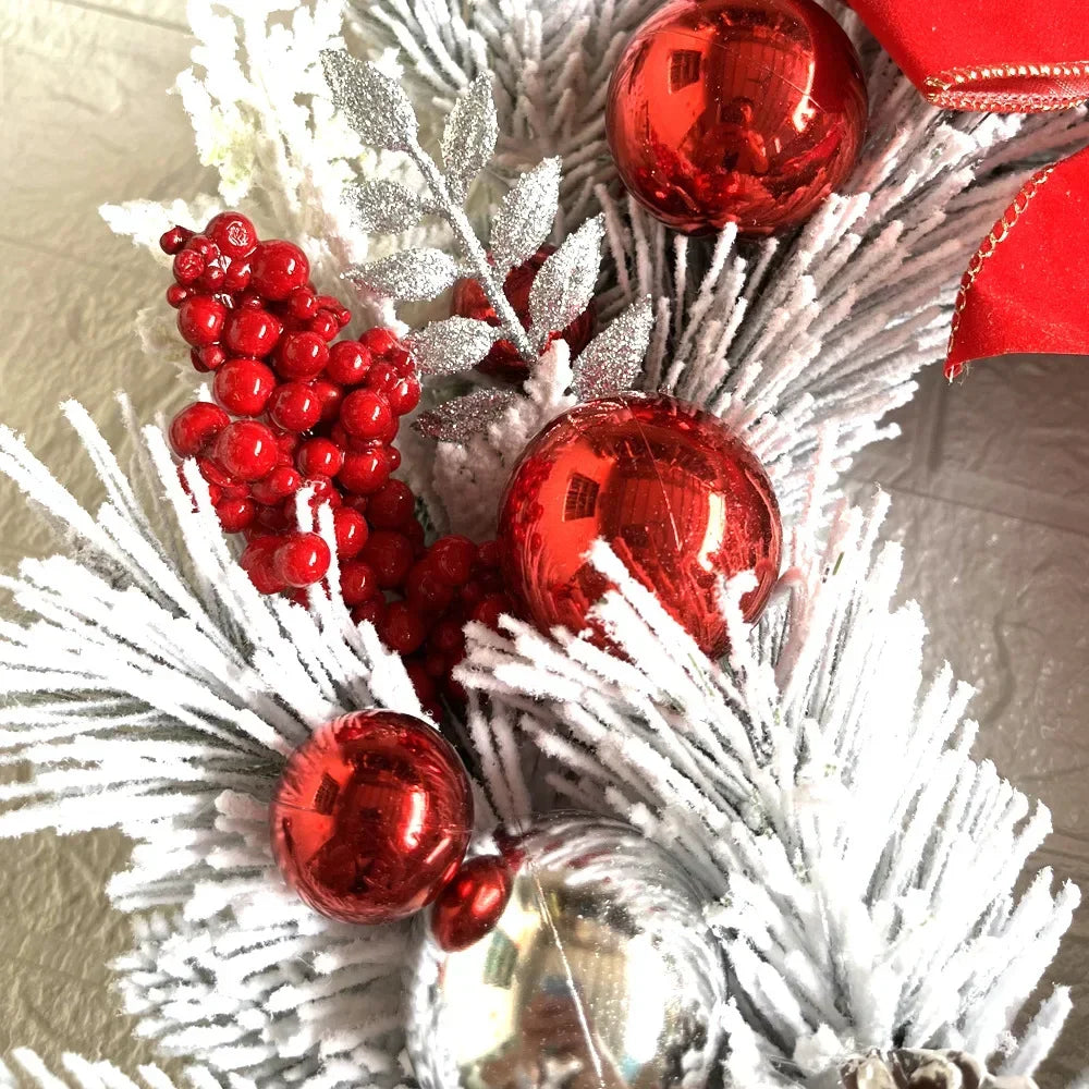 Christmas Wreath Rattan Set For Doors
