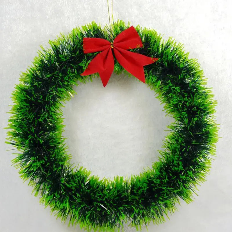 Christmas Wreath With Bow Garland