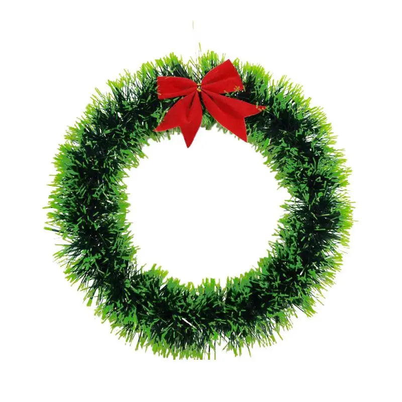 Christmas Wreath With Bow Garland
