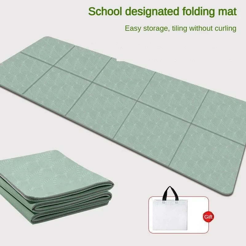 Foldable Tpe Non-Slip Yoga Mat For Travel & Fitness