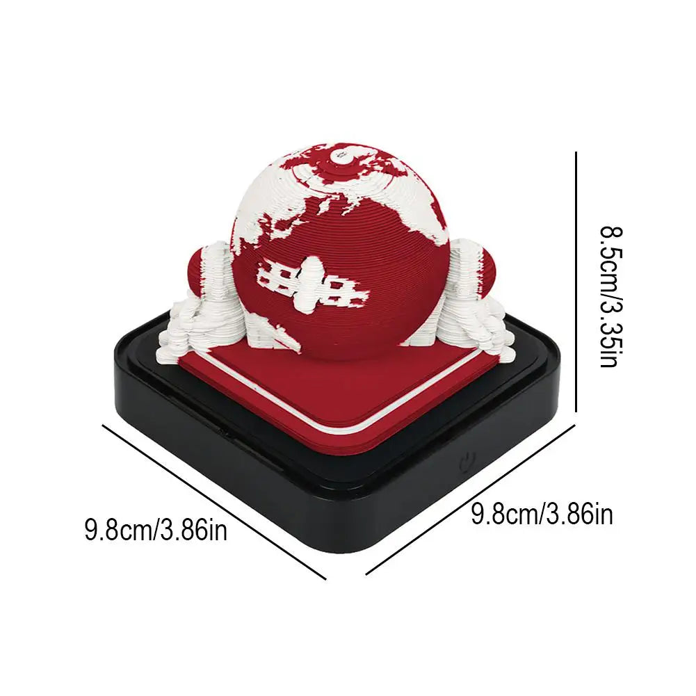 Creative 2024 Desk Calendar With Led Light