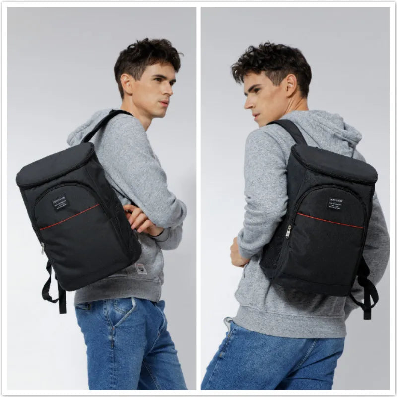 Waterproof Insulated Thermal Picnic Cooler (Black)