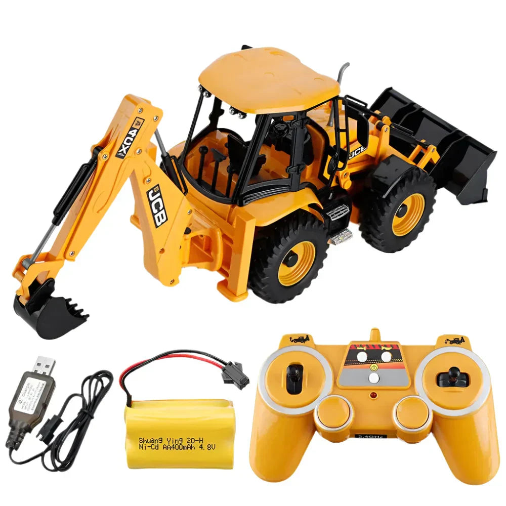 Rc Backhoe Loader Excavator Remote Control Truck