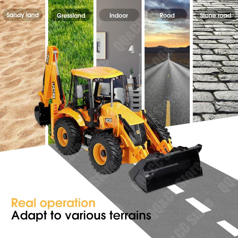 Rc Backhoe Loader Excavator Remote Control Truck