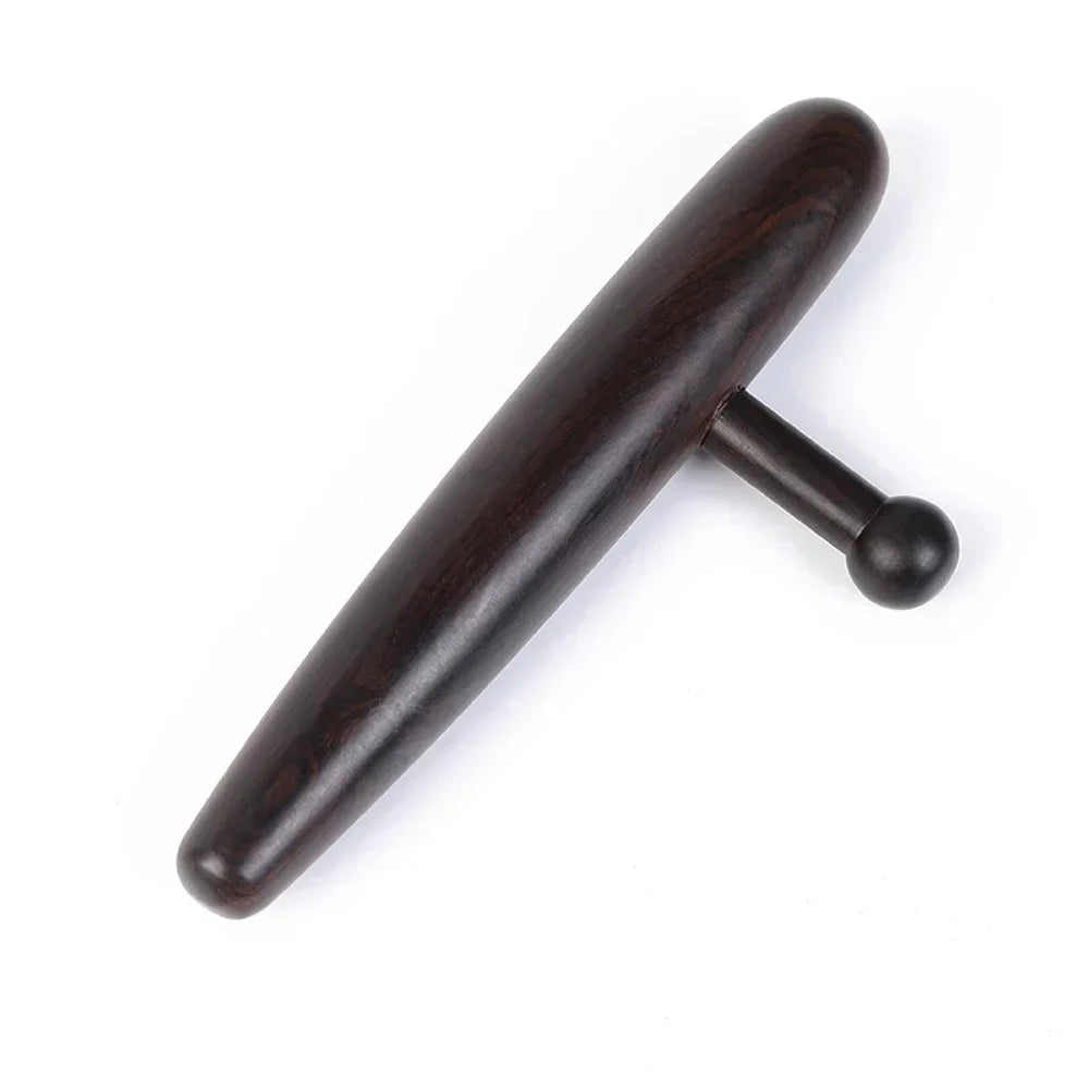 2Pcs Deep Tissue Massage Tool Sandalwood Trigger Point Massager Black