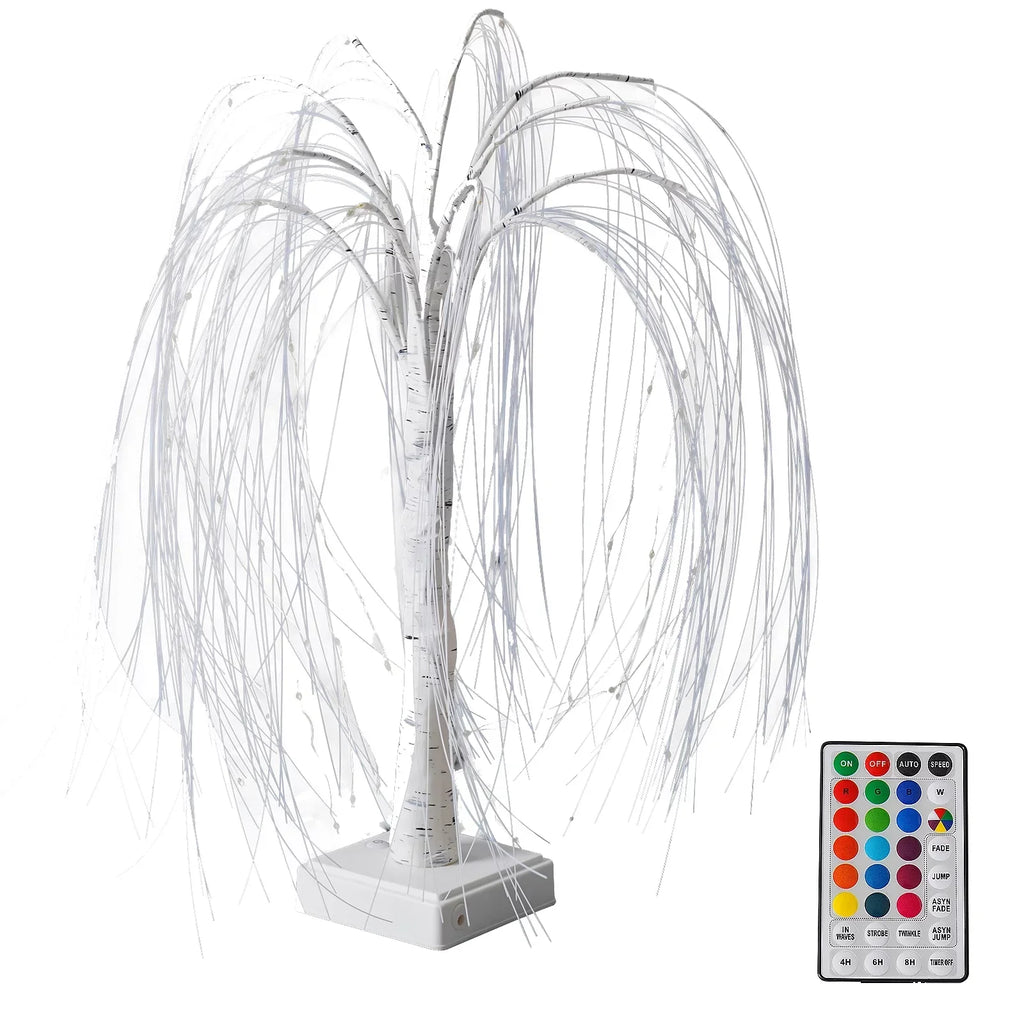 Christmas Radiance: LED Colorful Willow Tree Lights