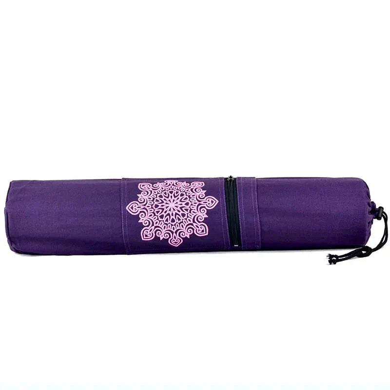 Canvas Cotton Yoga Mat Tote Bag With Adjustable Strap