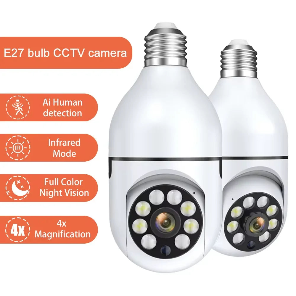 E27 Wifi Camera Bulb 3Mp With Night Vision